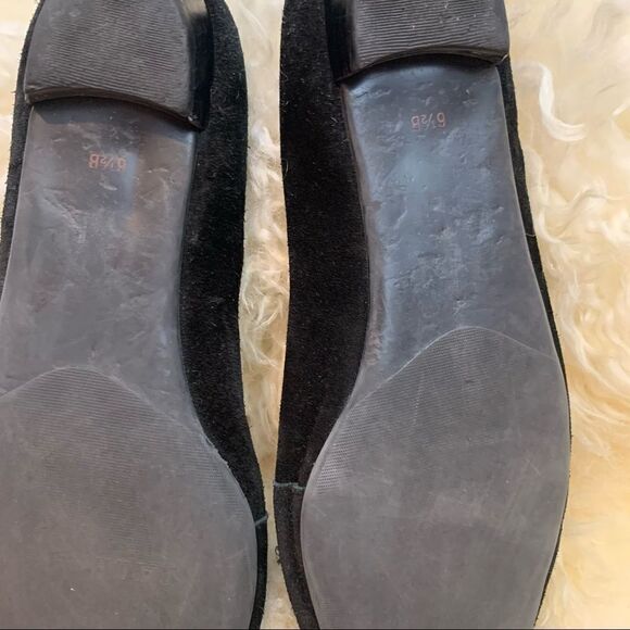 Talbots Black Suede Pointed Toe Loafer - Picture 4 of 6